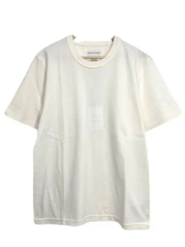 Men's Classic Short Sleeve T-Shirt Chalk - BOTTEGA VENETA - BALAAN.