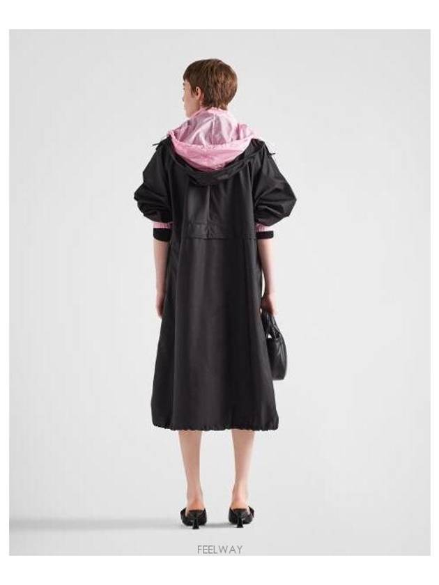 Re-Nylon Raincoat Black - PRADA - BALAAN 6