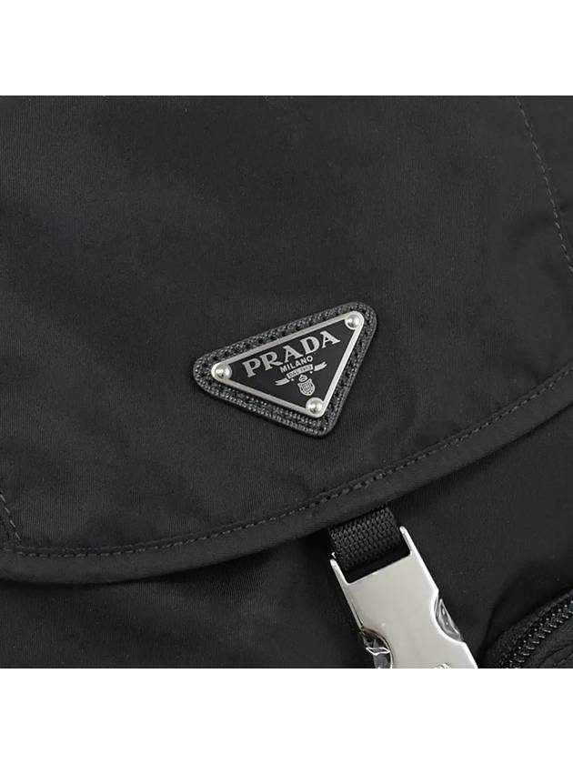 Nylon Triangle Logo Pocono Backpack Black - PRADA - BALAAN 5