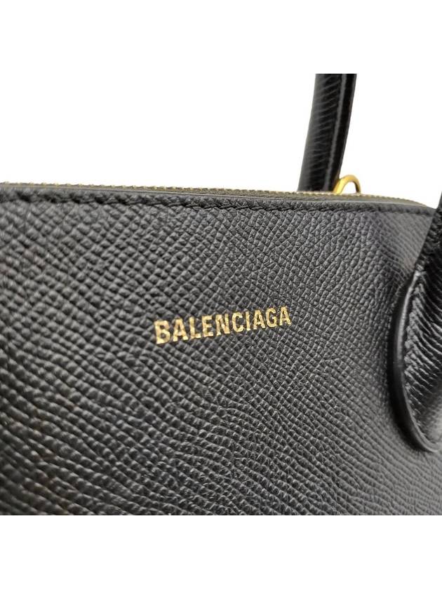 Women s 518873 Black Leather Bill Top Tote Bag Strap - BALENCIAGA - BALAAN 8