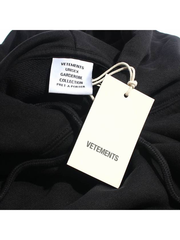 Chest Logo Hoodie Black - VETEMENTS - BALAAN 8