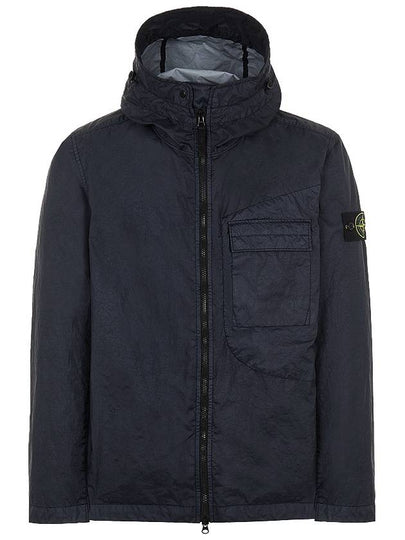 Wappen Patch Membrana Hooded Jacket Navy - STONE ISLAND - BALAAN 2