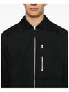 11103 Cotton Nylon Drill Overshirt Jacket Black - STONE ISLAND - BALAAN 5