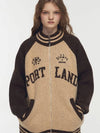 2 WAY Portland Raglan Knit Zip up Brown - CPGN STUDIO - BALAAN 2