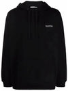 small logo hoodie black - VALENTINO - BALAAN.