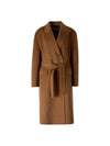 Double Breasted Belt Double Coat Camel - ACNE STUDIOS - BALAAN 2