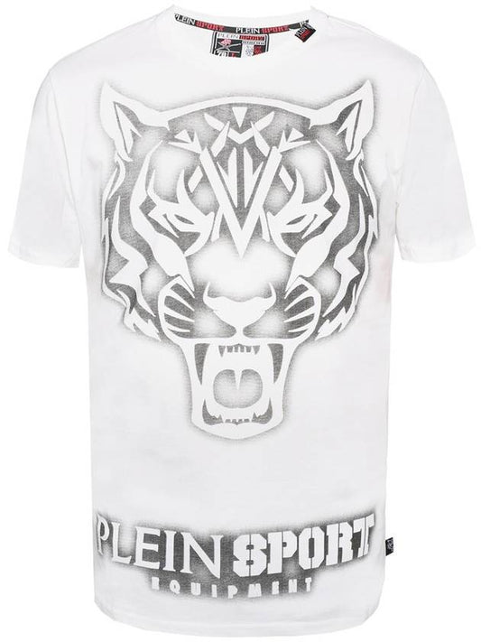 Plain Sports White Print TShirt MTK1087 SJY001N - PHILIPP PLEIN SPORT - BALAAN 1