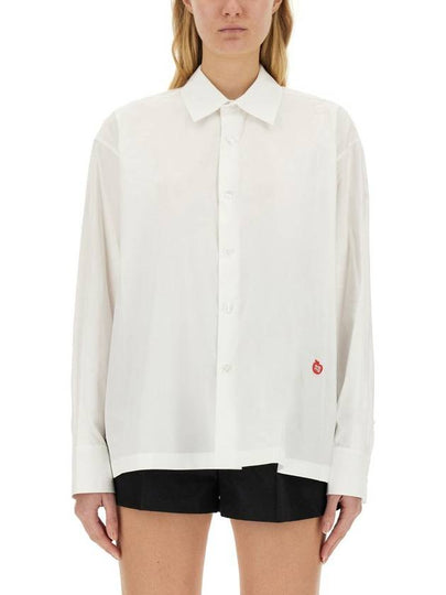 logo applique shirt 4WC1241449 - ALEXANDER WANG - BALAAN 2