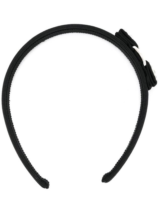 Vara Crystal Hairband Black - SALVATORE FERRAGAMO - BALAAN 2