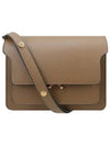 Saffiano Trunk Medium Shoulder Bag Brown - MARNI - BALAAN 2