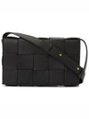 Intrecciato Cassette Cross Bag Black - BOTTEGA VENETA - BALAAN 3