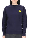 Milla Logo Grunge Neck Sweatshirt Navy - ISABEL MARANT - BALAAN 2