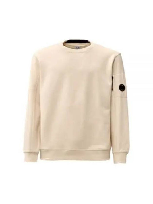 Diagonal Raised Fleece Sweatshirt Beige - CP COMPANY - BALAAN 2