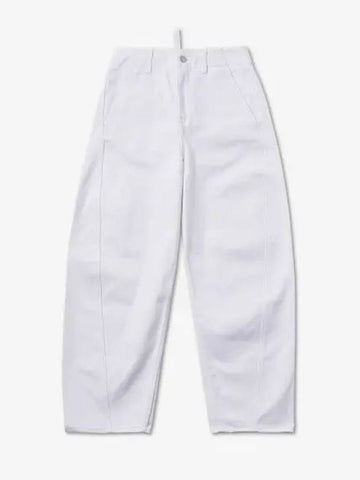 Ackerman curve leg denim pants OPTIC white AKERMANSNW747OPTICwhite - STUDIO NICHOLSON - BALAAN 1