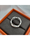 Small Chaine D'Ancre Enchainee Ring Silver - HERMES - BALAAN 4