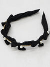 Pearl Point Gem Ribbon Hairband Black - SORRY TOO MUCH LOVE - BALAAN 2