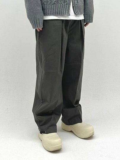 Cotton Wide Balloon Pants Charcoal - PEACEOFMIND - BALAAN 2