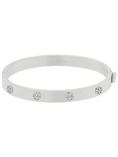 Miller Hinged Stud Bangle Bracelet Silver - TORY BURCH - BALAAN 2