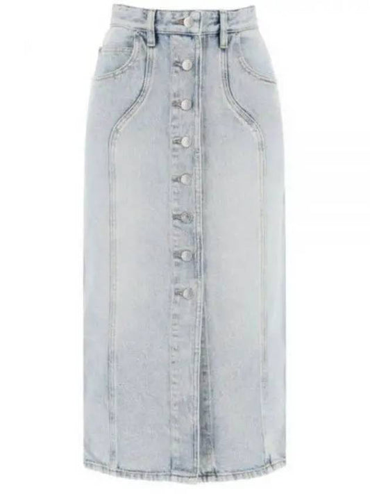 24 VESNA JU0073FB B1H02E 30LU long denim skirt - ISABEL MARANT - BALAAN 1