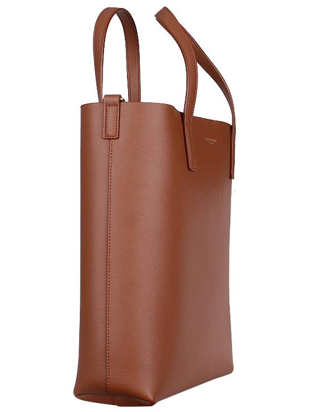 Shopping Toy Supple Leather Tote Bag Brown - SAINT LAURENT - BALAAN 5