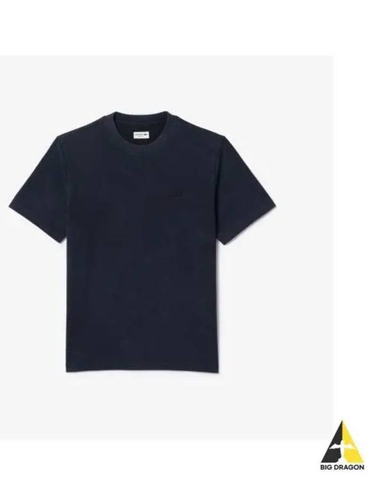 Men s Garment Dying Short Sleeve T Shirt Black - LACOSTE - BALAAN 1