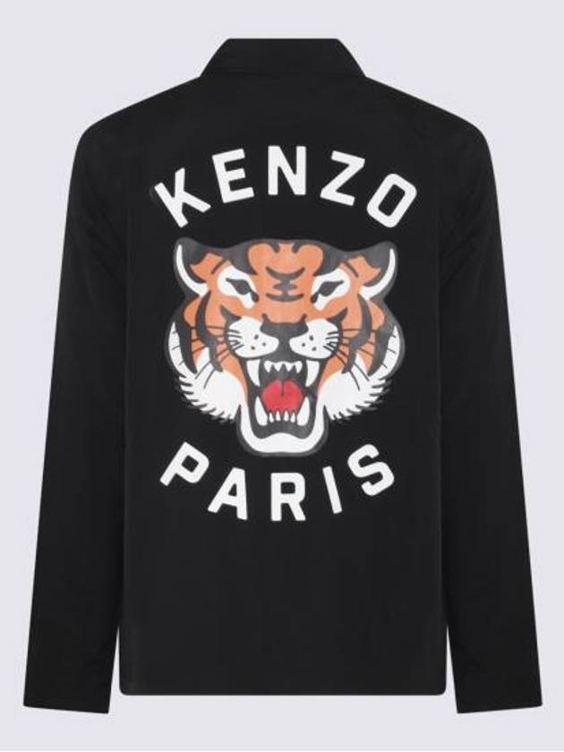 Lucky Tiger Quilted Coach Jacket Black - KENZO - BALAAN 5