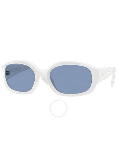 Burberry Milton Light Blue Oval Men's Sunglasses BE4338 300772 - BURBERRY - BALAAN 1