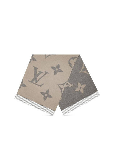 Monogram Giant Scarf Grey - LOUIS VUITTON - BALAAN 1