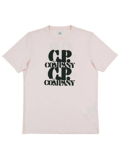 30/1 Jersey Graphic Short Sleeve T-Shirt Pink - CP COMPANY - BALAAN 2