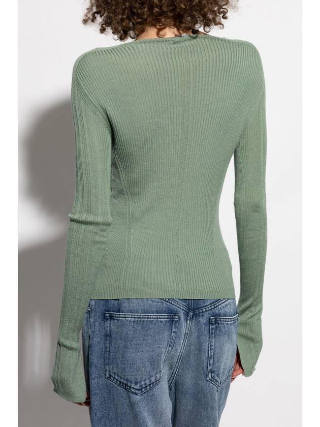 Lanvin Fitted Sweater, Women's, Green - LANVIN - BALAAN 4