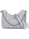 Matelasse Nappa Leather Shoulder Bag Cornflower Blue - MIU MIU - BALAAN 3