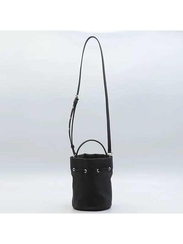 656682 Black Fabric Wheel Drawstring XS Bucket Tote Bag Shoulder Strap - BALENCIAGA - BALAAN 4