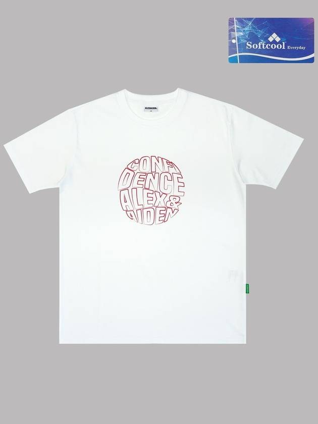 Circle line short sleeve t shirt white - ALEX&AIDEN - BALAAN 2