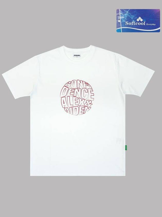 Circle line short sleeve t shirt white - ALEX&AIDEN - BALAAN 2