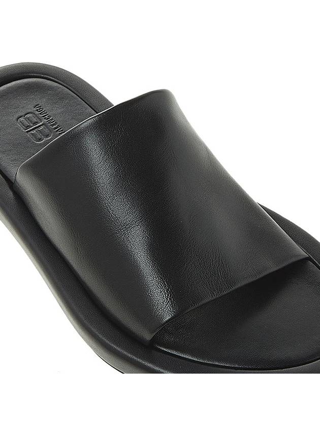 Easy Leather Slippers Black - BALENCIAGA - BALAAN.