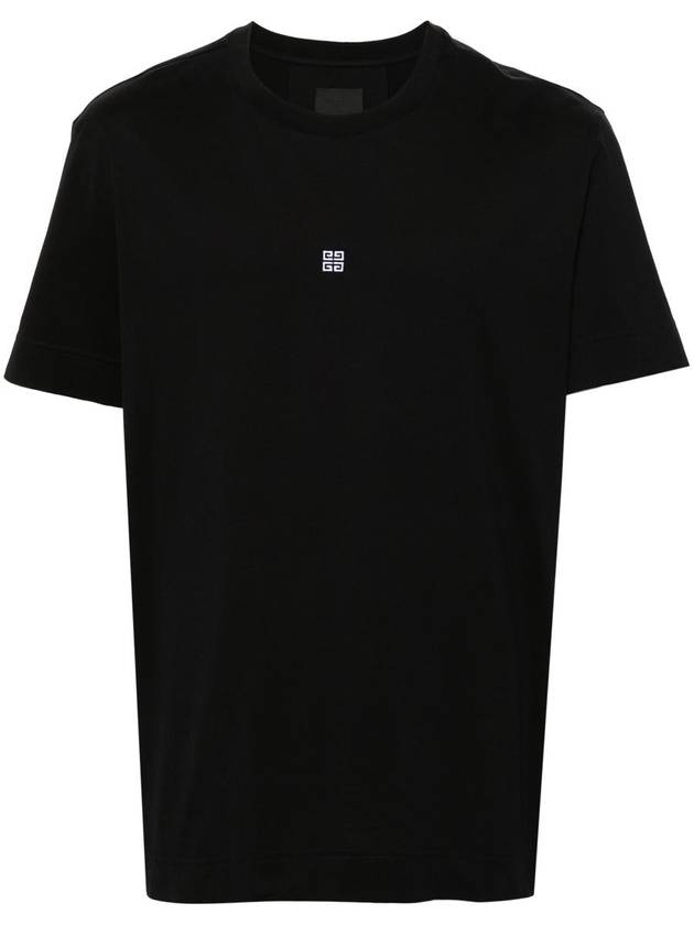 4G Logo Cotton Short Sleeve T-shirt Black - GIVENCHY - BALAAN 2