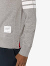 4 Bar Loopback Jersey Sweatshirt Light Grey - THOM BROWNE - BALAAN 5