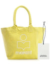 Yenky Embroidered Logo Large Shopper Tote Bag Yellow - ISABEL MARANT - BALAAN 11
