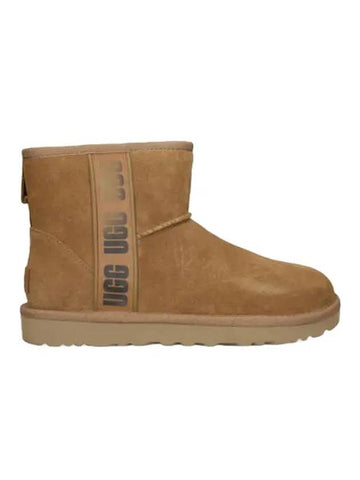 Classic Side Logo II Mini Fleece Winter Boots Chestnut - UGG - BALAAN.