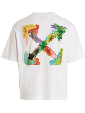 Brush Arrow Oversized Skate Short Sleeve T-Shirt White - OFF WHITE - BALAAN 1