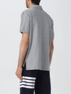 RWB Stripe Polo Shirt Grey - THOM BROWNE - BALAAN 3