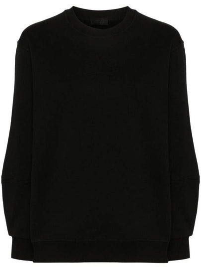 Women's Embossed Logo Sweatshirt Black - MONCLER - BALAAN 2