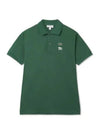 ONE PIECE Croc Logo Polo Shirt White Black Green - LACOSTE - BALAAN 1