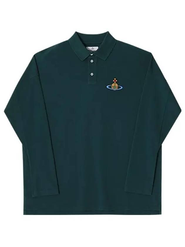 ORB Logo Polo Shirt Green - VIVIENNE WESTWOOD - BALAAN 5