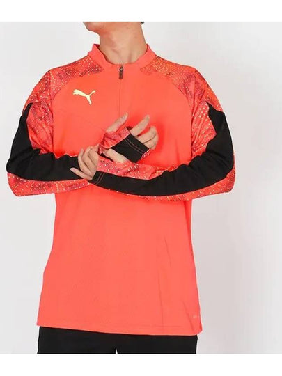 Individual Final WC 1/4 Zip Up Long Sleeve T-Shirt Fiery Coral - PUMA - BALAAN 2