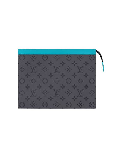 Pochette Voyage MM Pouch Bag Grey Blue - LOUIS VUITTON - BALAAN 1