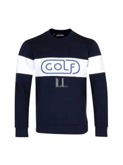 Men's Kameron Crew Neck Sweater Navy - J.LINDEBERG - BALAAN 2