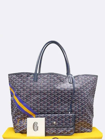 SAC SAINT LOUIS GM special color navy shopper shoulder bag auxiliary pouch - GOYARD - BALAAN 1