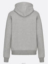 Cd Icon Embroidered Cotton Hoodie Grey - DIOR - BALAAN 4