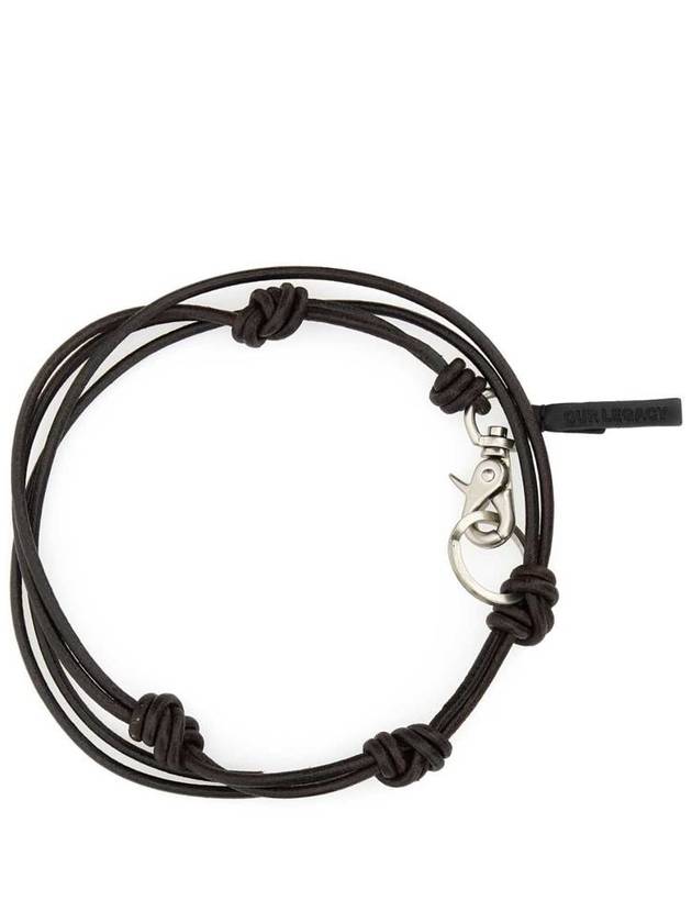 Udon Ladon Leather Necklace Dark Brown - OUR LEGACY - BALAAN 2